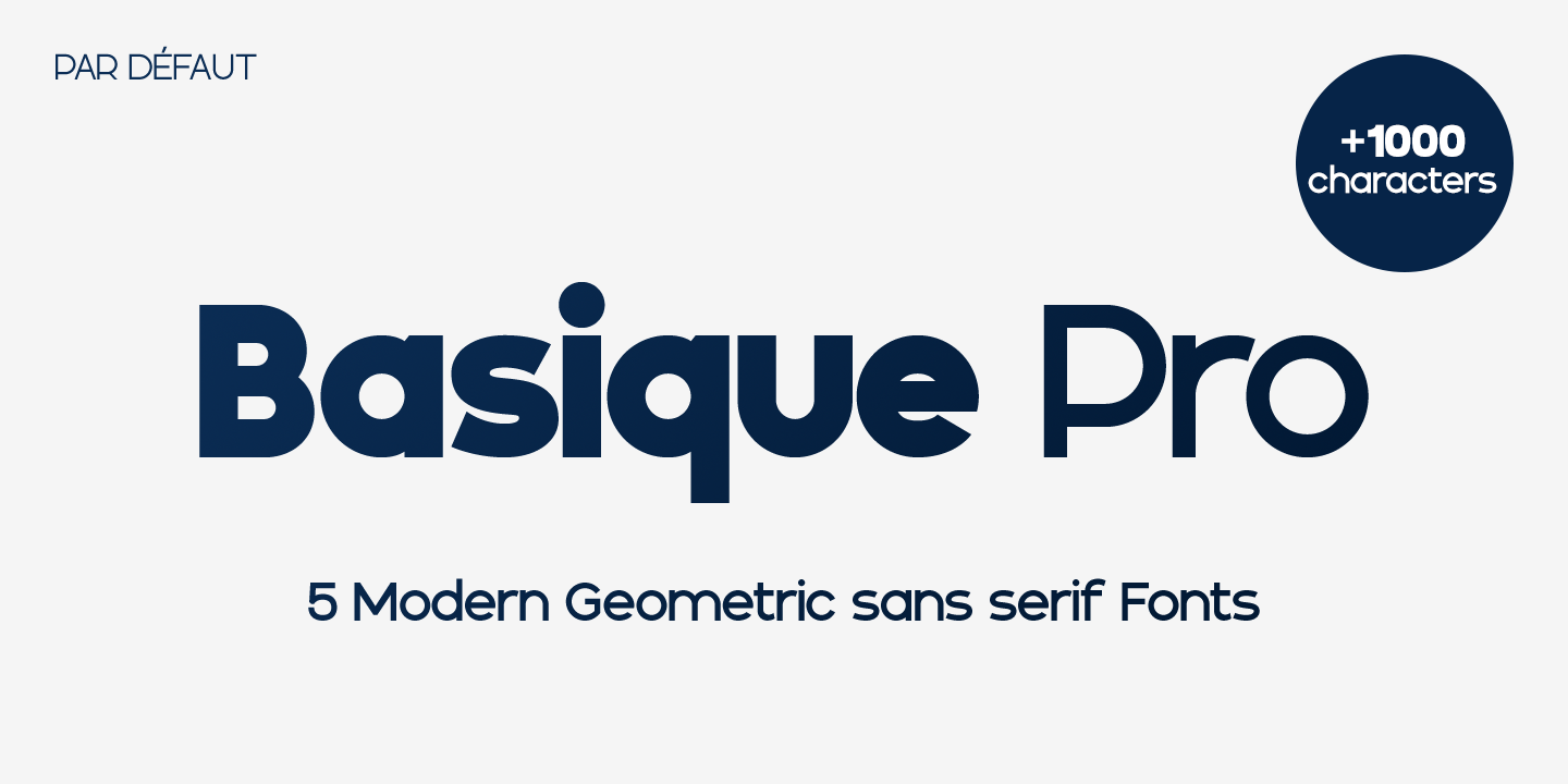 Basique Pro Regular Font preview